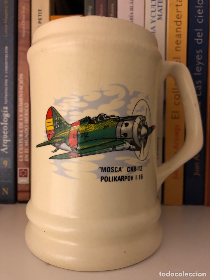 Vintage: JARRA AVION CAZA DEL EJERCITO REPUBLICANO MOSCA CKB-12 POLIKARPOV I-16