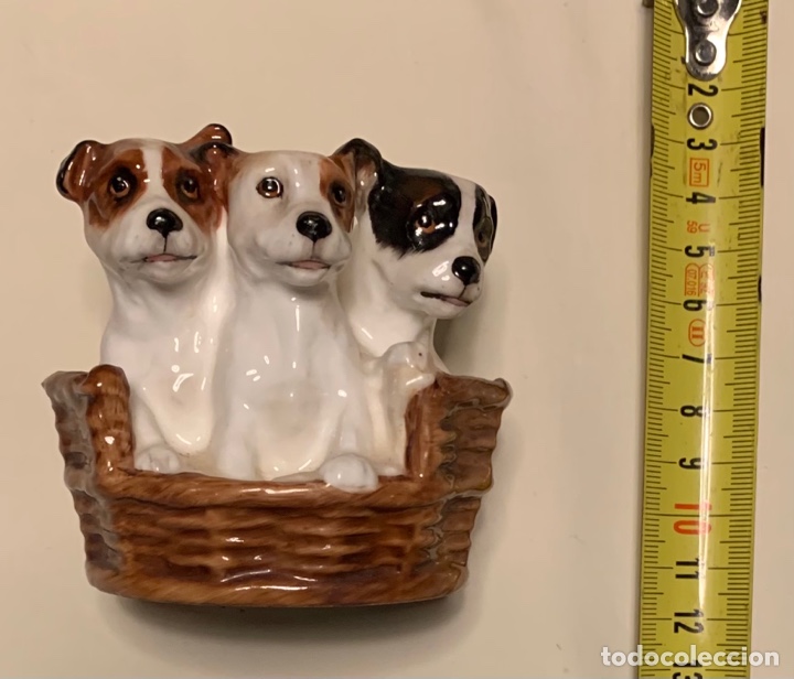Vintage: Figura porcelana inglesa (perritos)
