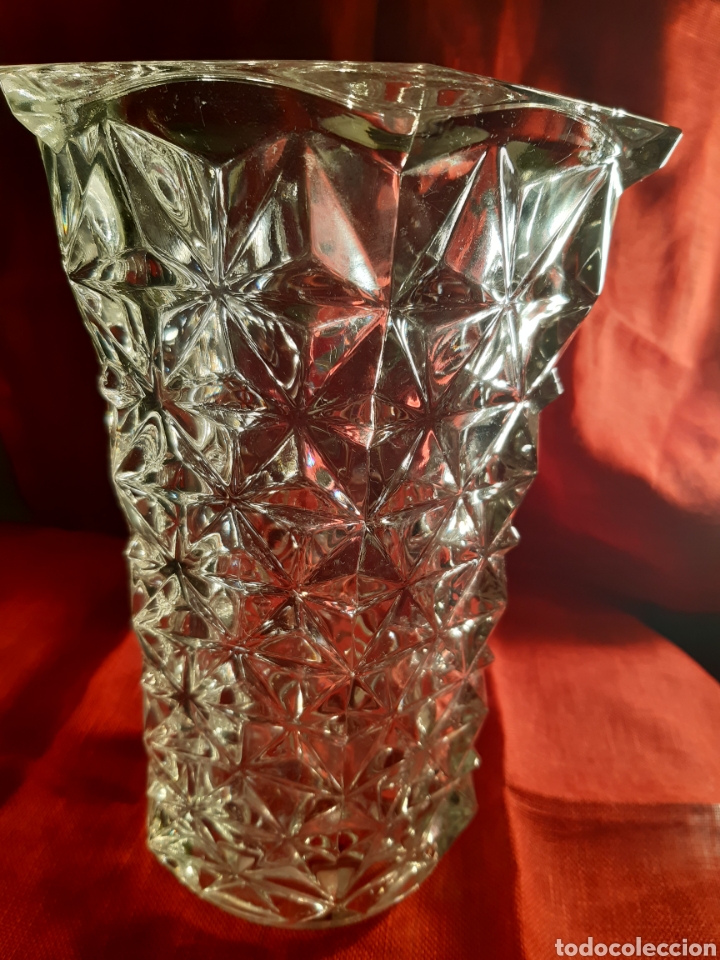Vintage: Jarr&oacute;n vidrio prensado forma hexagonal - Foto 1