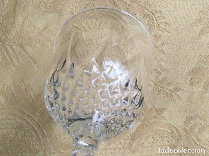 Vintage: 2 COPAS DE VINO, DE CRISTAL, - Foto 3