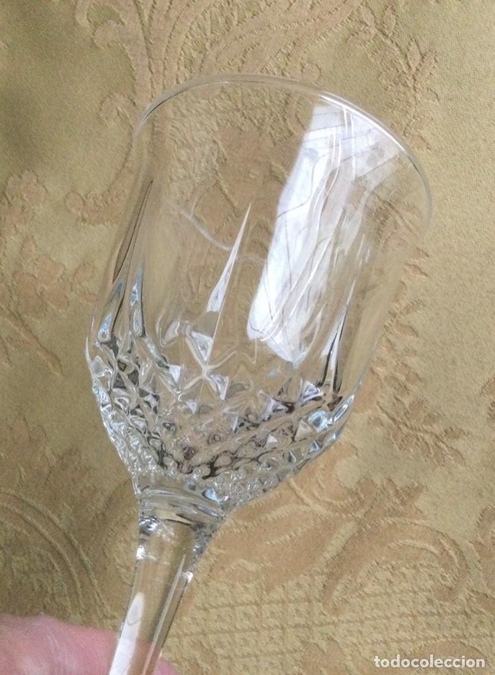 Vintage: 2 COPAS DE VINO, DE CRISTAL, - Foto 4