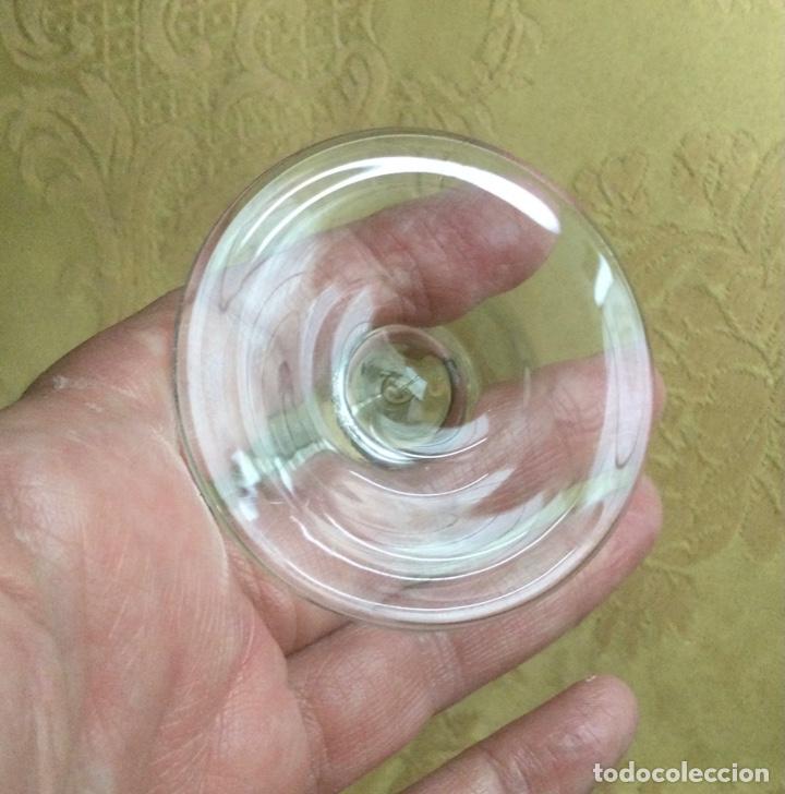 Vintage: 2 COPAS DE VINO, DE CRISTAL, - Foto 6