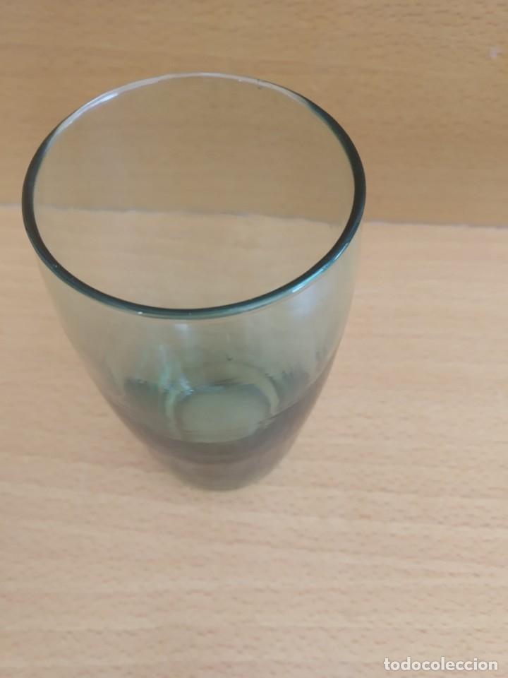 Vintage: VASO CRISTAL VERDE - Foto 2