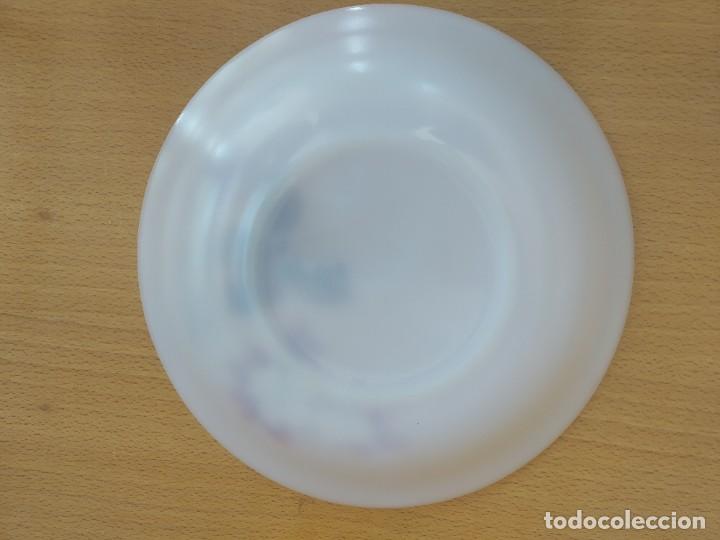 Vintage: PLATO BLANCO CON FLORES - ARCOPAL - Foto 2