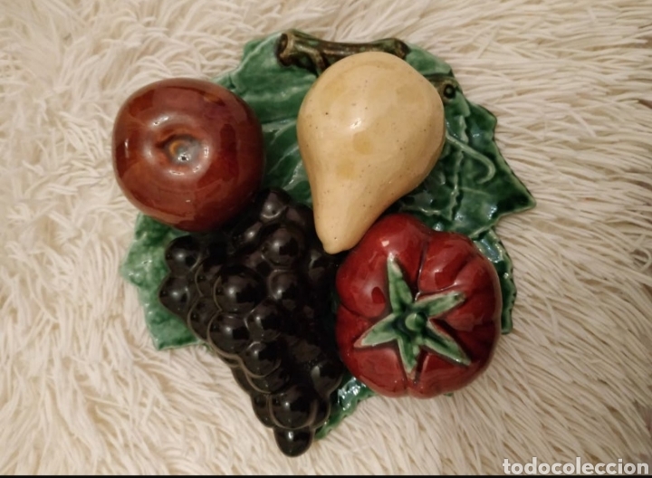 Vintage: Frutero,aplique porcelana