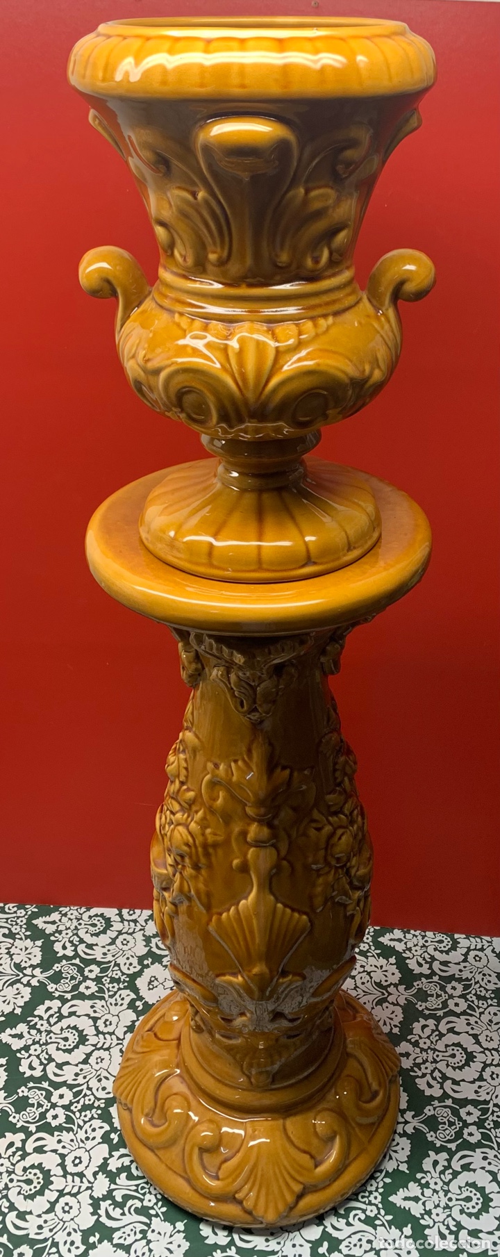 Vintage: PEDESTAL DE MANISES - Foto 2