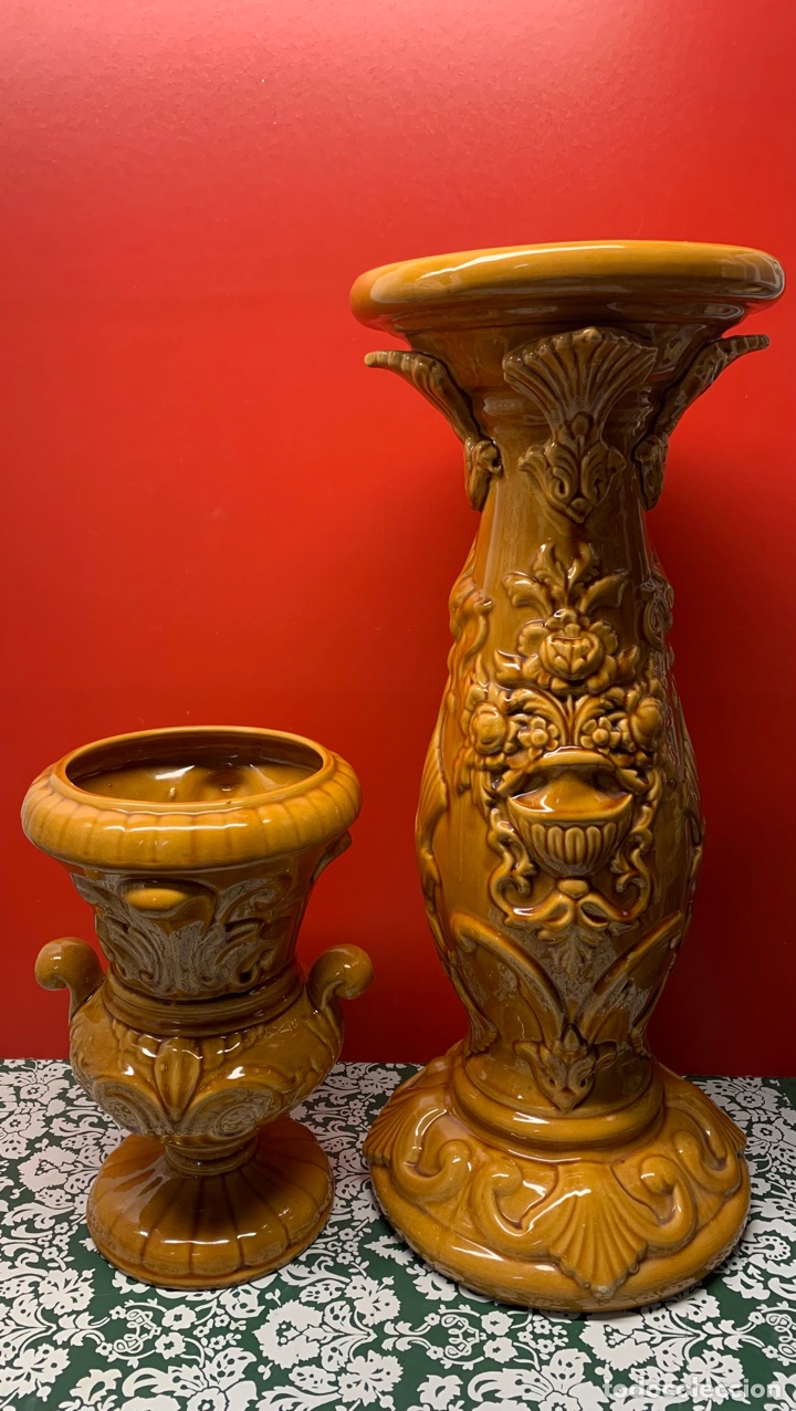 Vintage: PEDESTAL DE MANISES - Foto 1