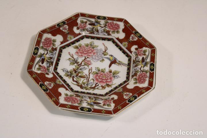 Vintage: PLATO PEQUE&Ntilde;O CERAMICA ORIENTAL GARDEN. VINTAGE.