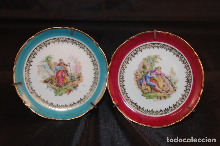 Vintage: 2 platillos porcelana Limoges