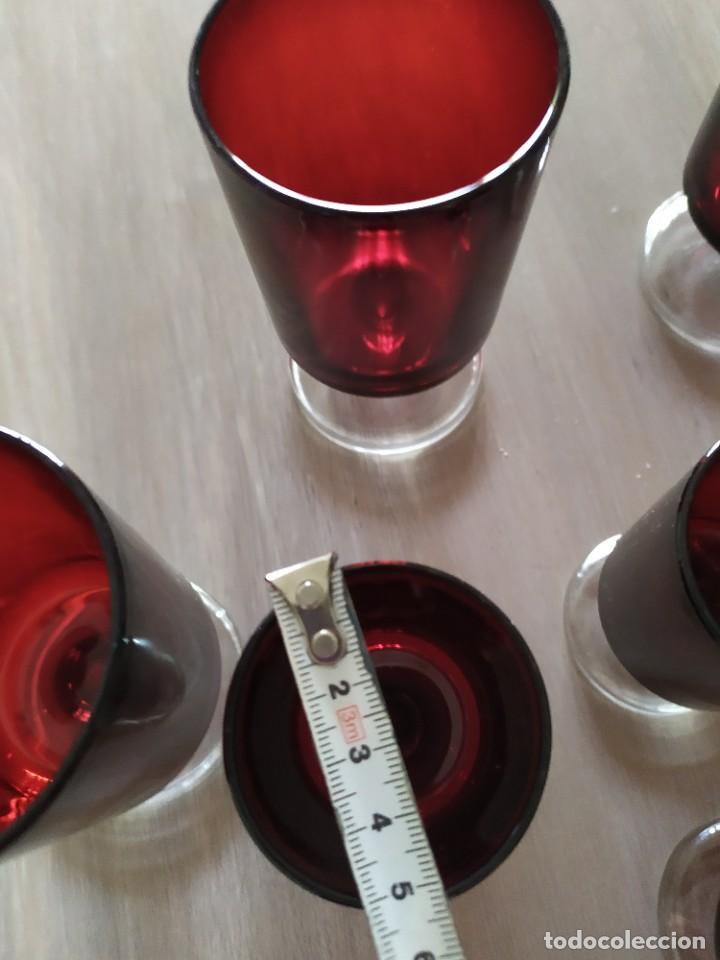 Juego copas rojas Arcoroc / Luminarc - Venta de productos Vintage