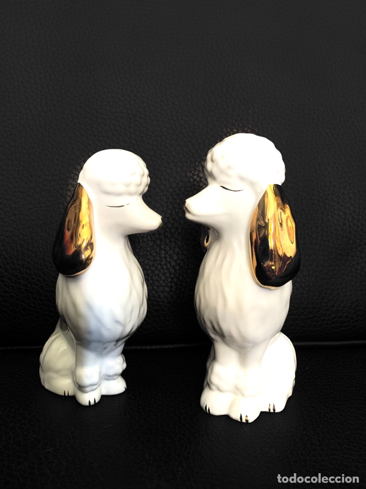 Vintage: FIGURAS DE PERROS CANICHE - Foto 2
