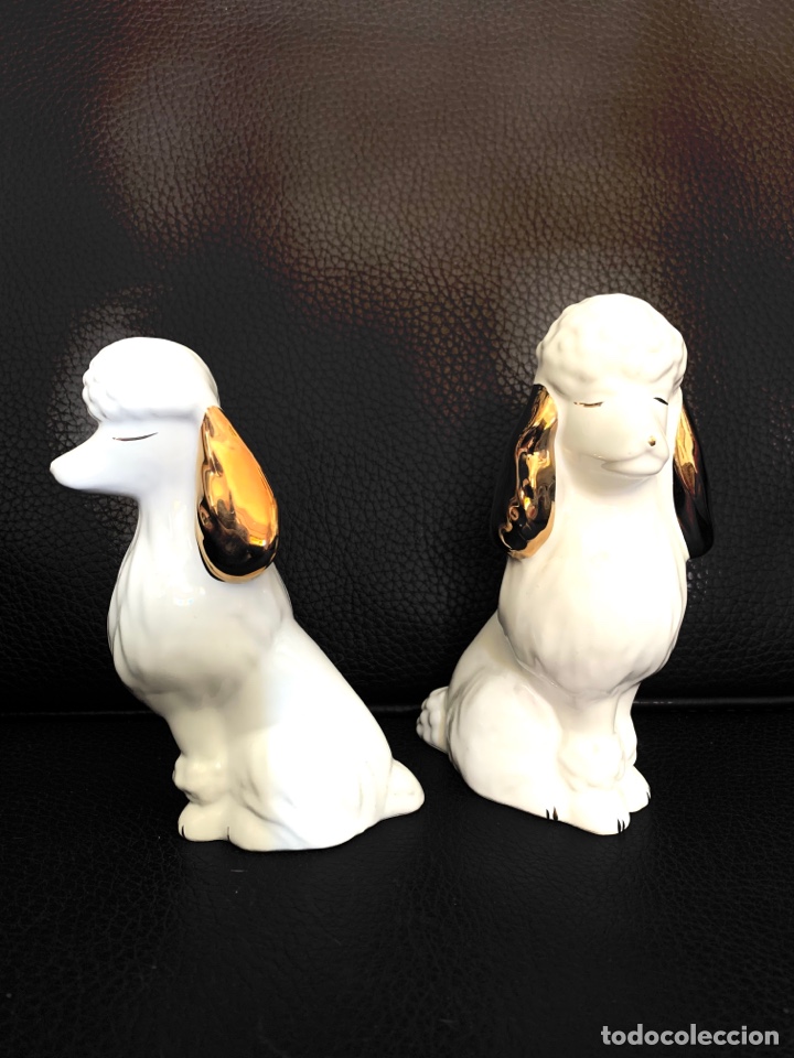 Vintage: FIGURAS DE PERROS CANICHE - Foto 5
