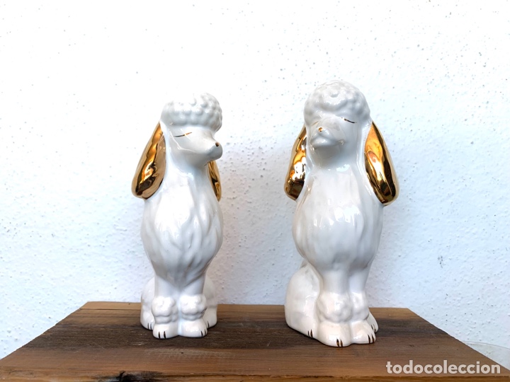 Vintage: FIGURAS DE PERROS CANICHE - Foto 1