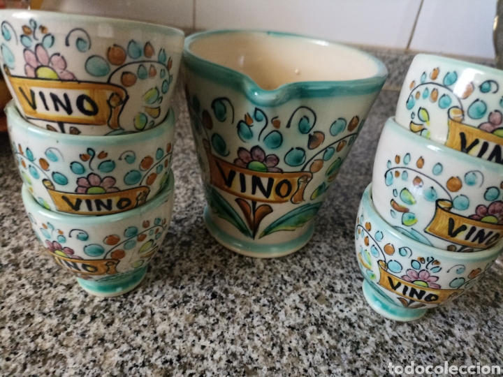 Vintage: Juego vino firma carrasco