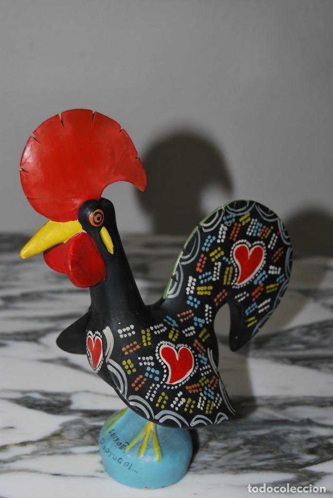 Vintage: GALLO DE CER&Aacute;MICA - LEIXOES, PORTUGAL - BARRO - A&Ntilde;OS 60