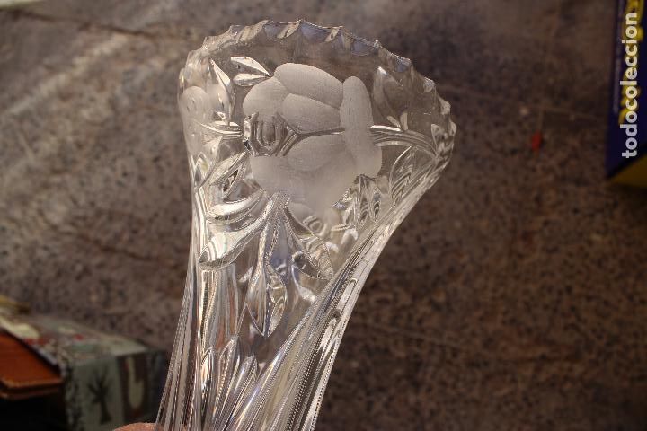 Vintage: jarron florero cristal - Foto 3
