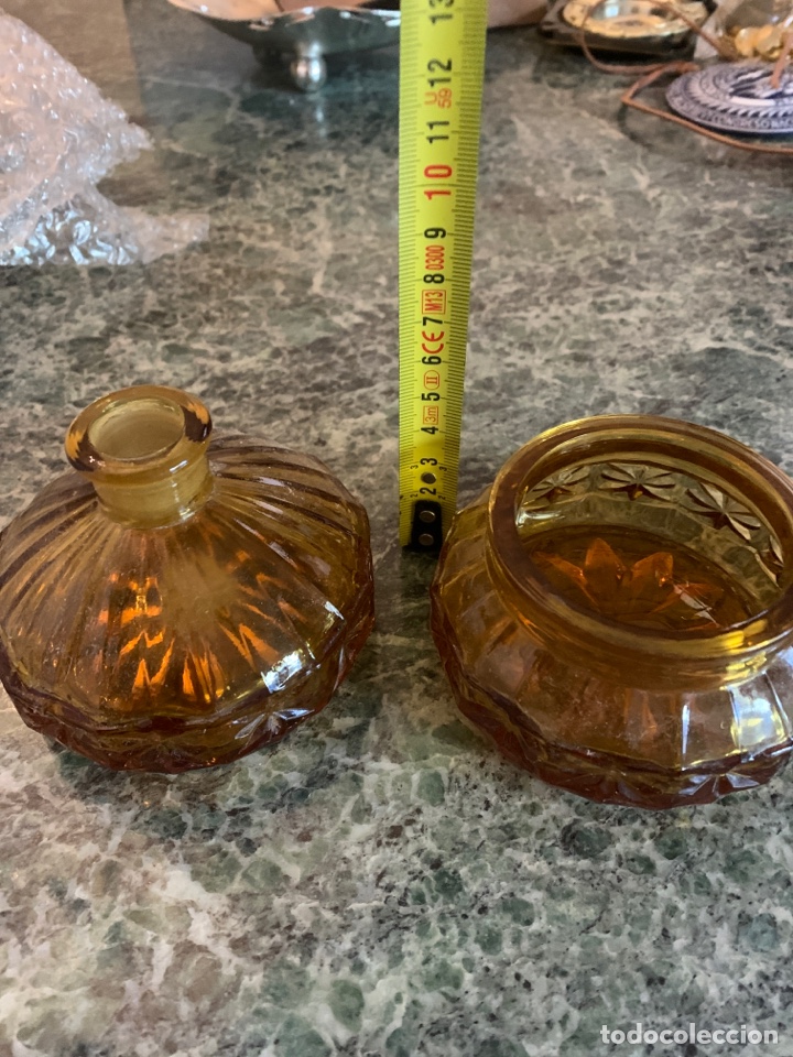 Vintage: Botes cristal tallado ocre - Foto 3
