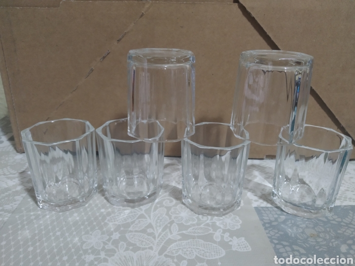 Vintage: Bandeja con vasos chupito - Foto 2