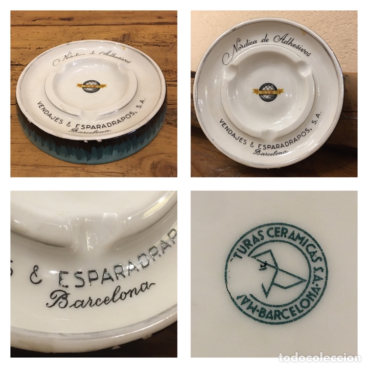 Vintage: Cer&aacute;mica de Barcelona. F&aacute;brica de Vendajes y Esparadrapos, S.A. N&oacute;rdica de Adhesivos NAVE
