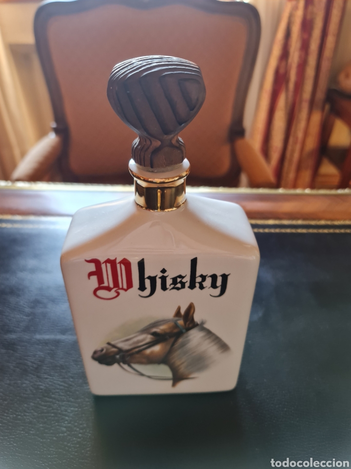 Vintage: Botella de whisky de porcelana caballo vintage - Foto 3 - 312347423