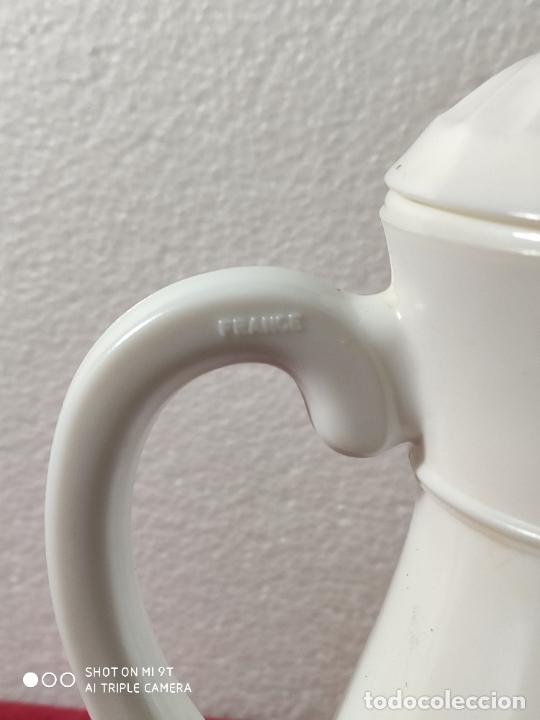 Vintage: CAFETERA TETERA DE OPALINA BLANCA - Foto 6