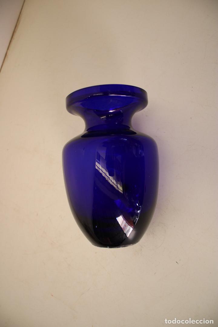 Vintage: jarron cristal azul - Foto 3