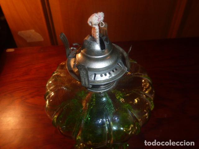 Vintage: QUINQUE CON BASE DE CRISTAL - Foto 5