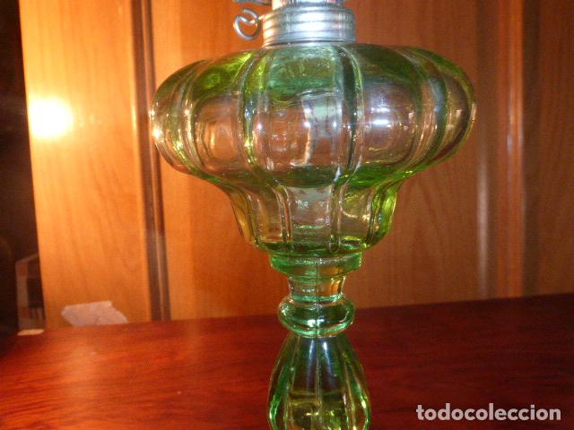 Vintage: QUINQUE CON BASE DE CRISTAL - Foto 6