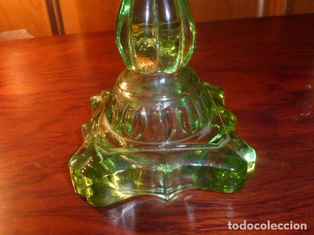 Vintage: QUINQUE CON BASE DE CRISTAL - Foto 8