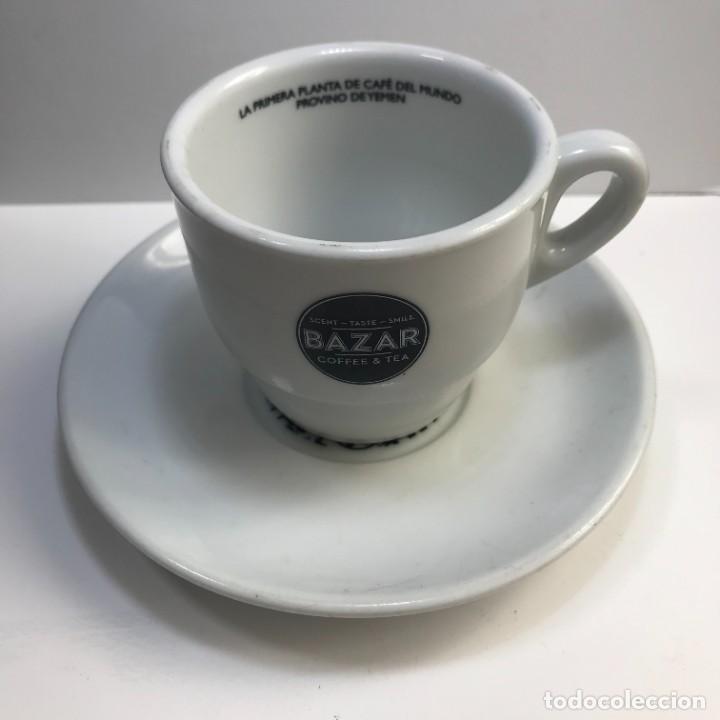 Vintage: TAZA Y PLATO BAZAR COFFE Y TE - TAZAS (1)