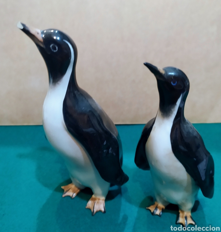 Vintage: Ping&uuml;inos porcelana europea a&ntilde;os 50