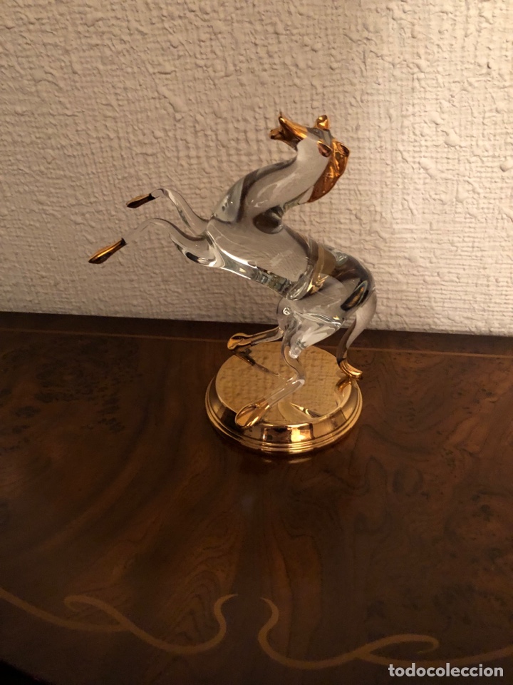 Vintage: CABALLO CRISTAL MURANO - Foto 9