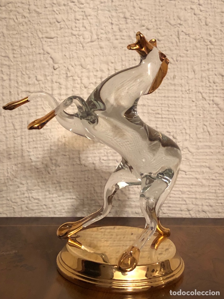Vintage: CABALLO CRISTAL MURANO - Foto 1