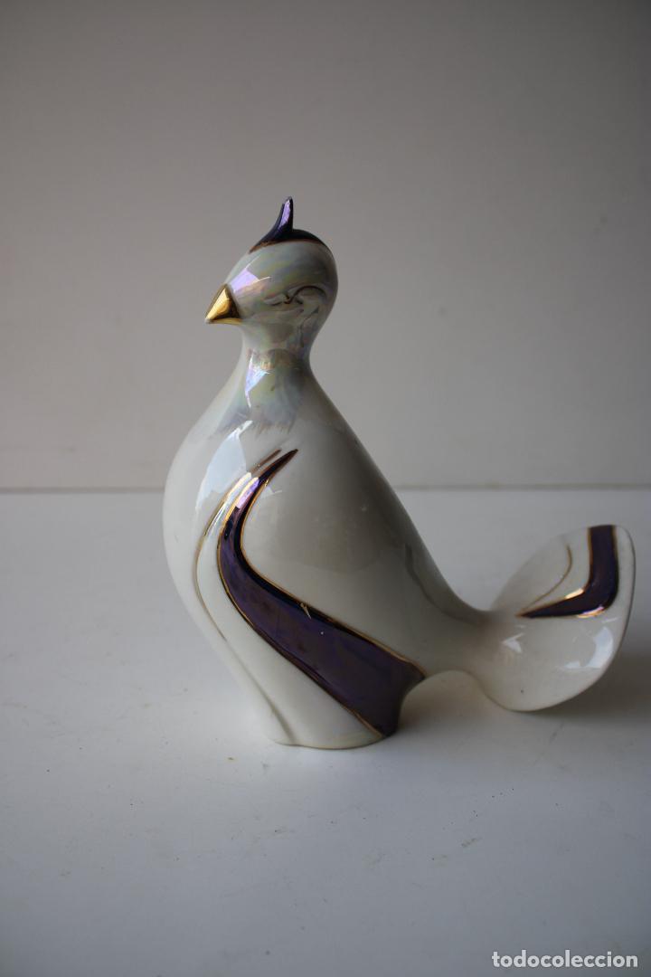 Vintage: figura paloma ceramica numerada