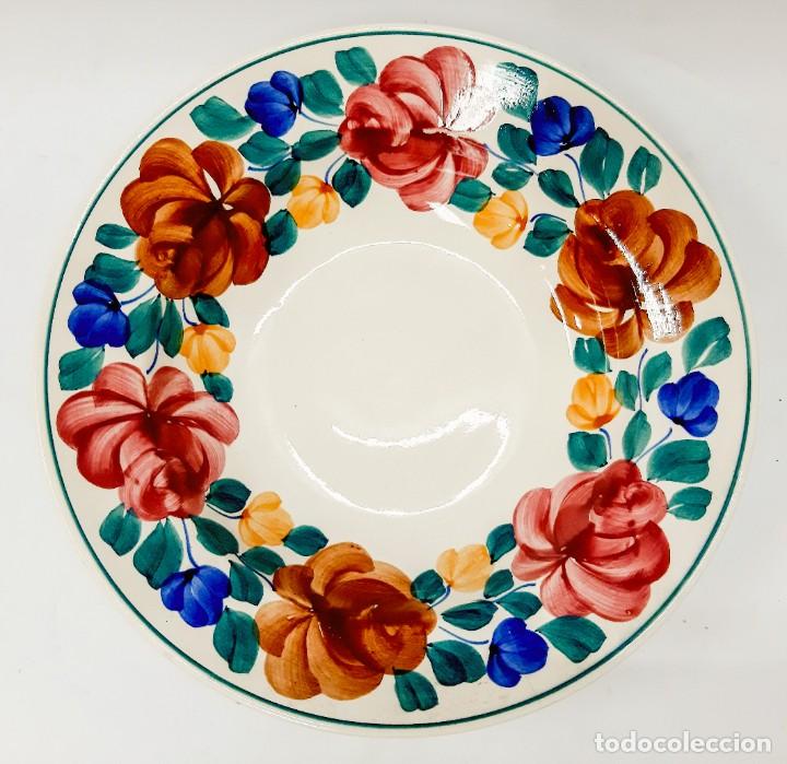 Vintage: Placa de pared de cer&aacute;mica pintada a mano de Polonia