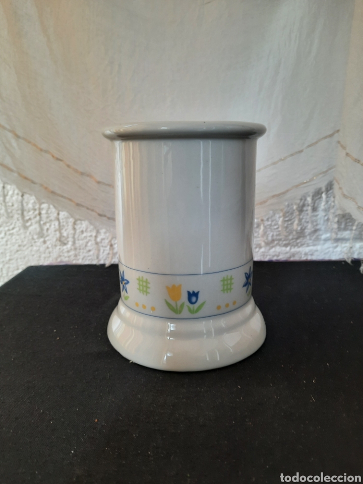 Vintage: Escobillero WC porcelana