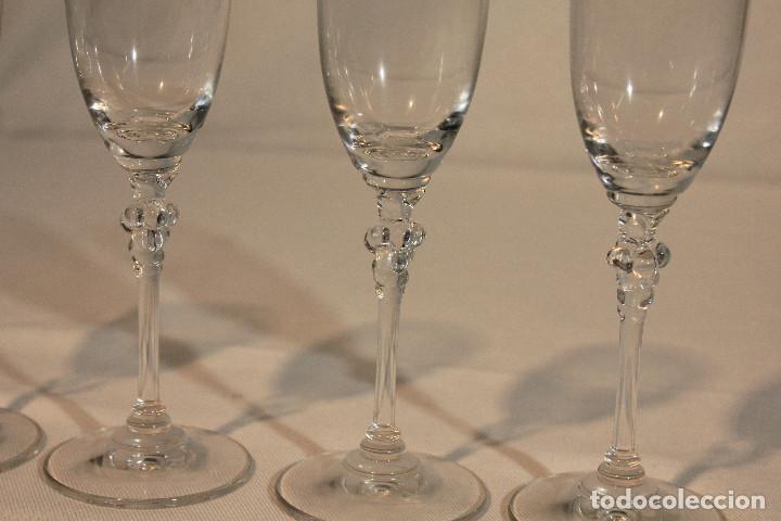 Vintage: SET 4 COPAS CRISTAL TRANSPARENTE - Foto 3