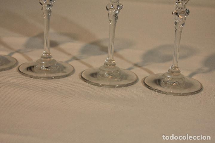 Vintage: SET 4 COPAS CRISTAL TRANSPARENTE - Foto 4