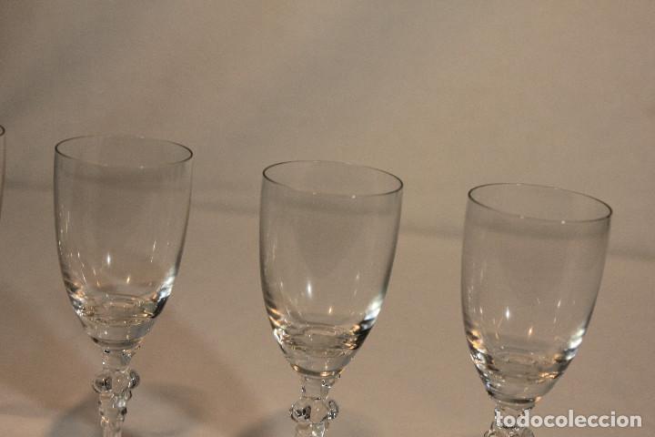 Vintage: SET 4 COPAS CRISTAL TRANSPARENTE - Foto 5