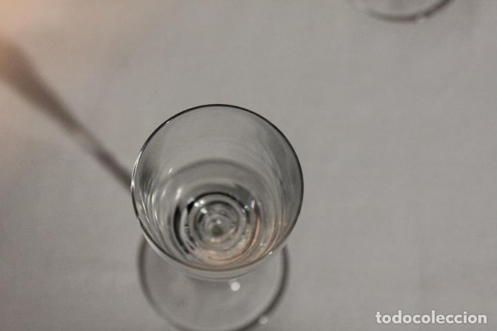 Vintage: SET 4 COPAS CRISTAL TRANSPARENTE - Foto 6