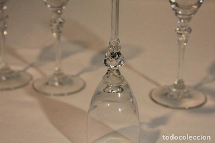 Vintage: SET 4 COPAS CRISTAL TRANSPARENTE - Foto 7