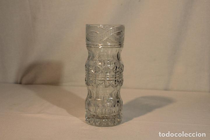 Vintage: FLORERO CRISTAL TALLA - Foto 1
