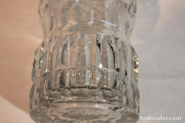 Vintage: FLORERO CRISTAL TALLA - Foto 7