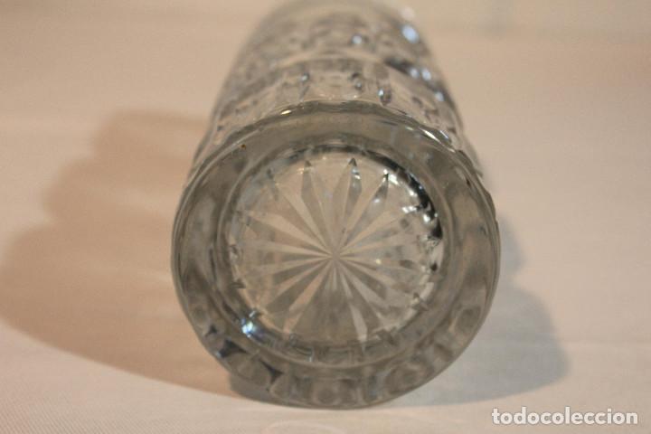 Vintage: FLORERO CRISTAL TALLA - Foto 8