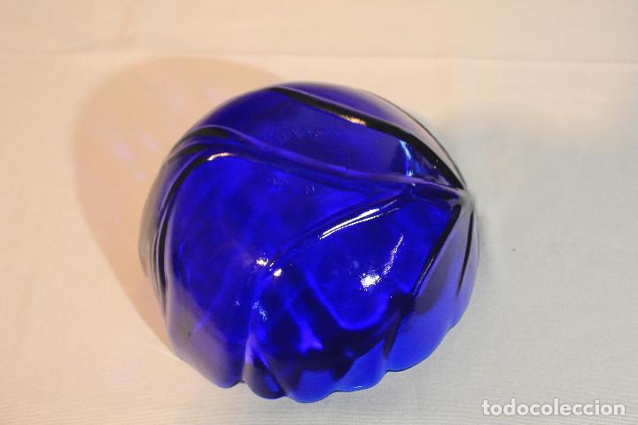 Vintage: CENTRO DE MESA CRISTAL AZUL - Foto 7