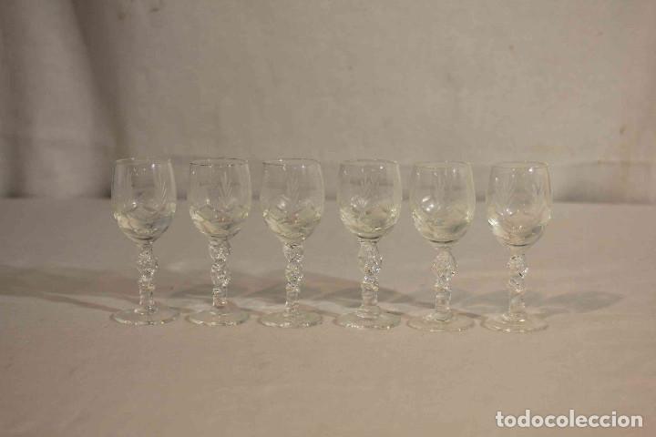 Vintage: SET 6 COPAS DE LICOR - Foto 2