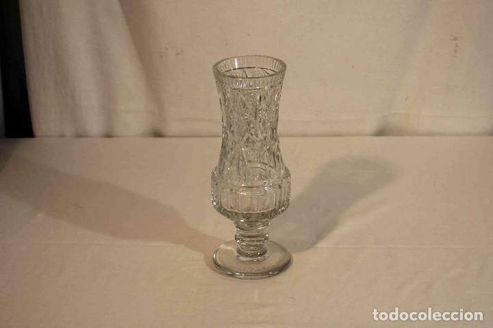 Vintage: FLORERO CRISTAL TALLADO - Foto 1