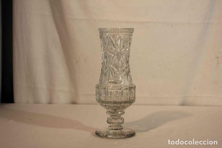 Vintage: FLORERO CRISTAL TALLADO - Foto 2