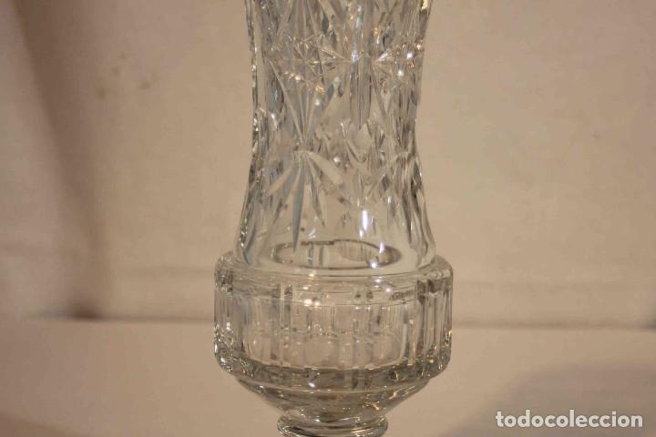 Vintage: FLORERO CRISTAL TALLADO - Foto 4