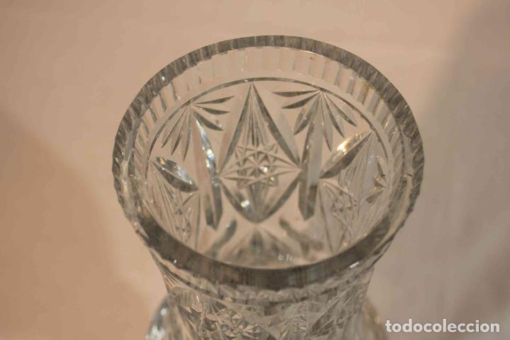 Vintage: FLORERO CRISTAL TALLADO - Foto 6